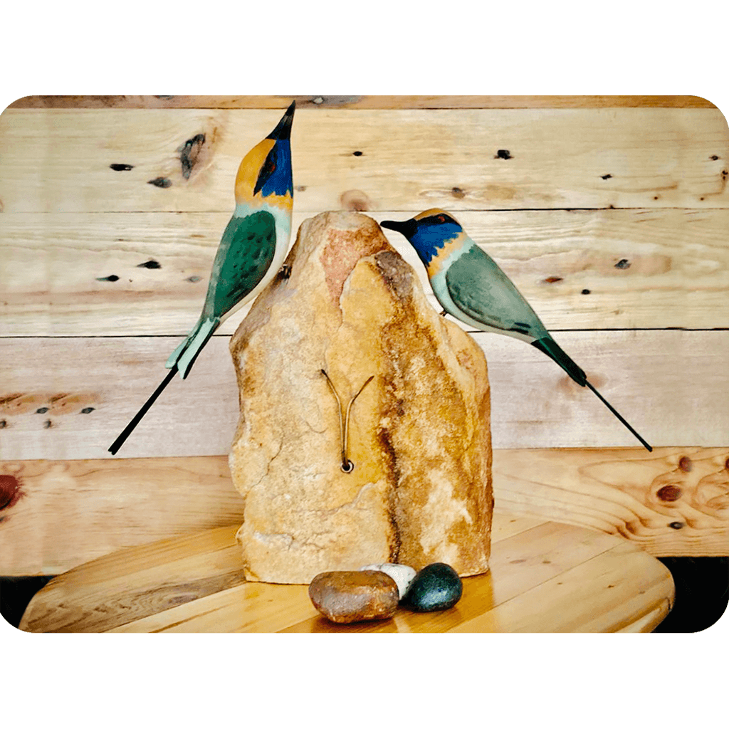 Exotic Bee Eater Stone Base Table Tops - myBageecha