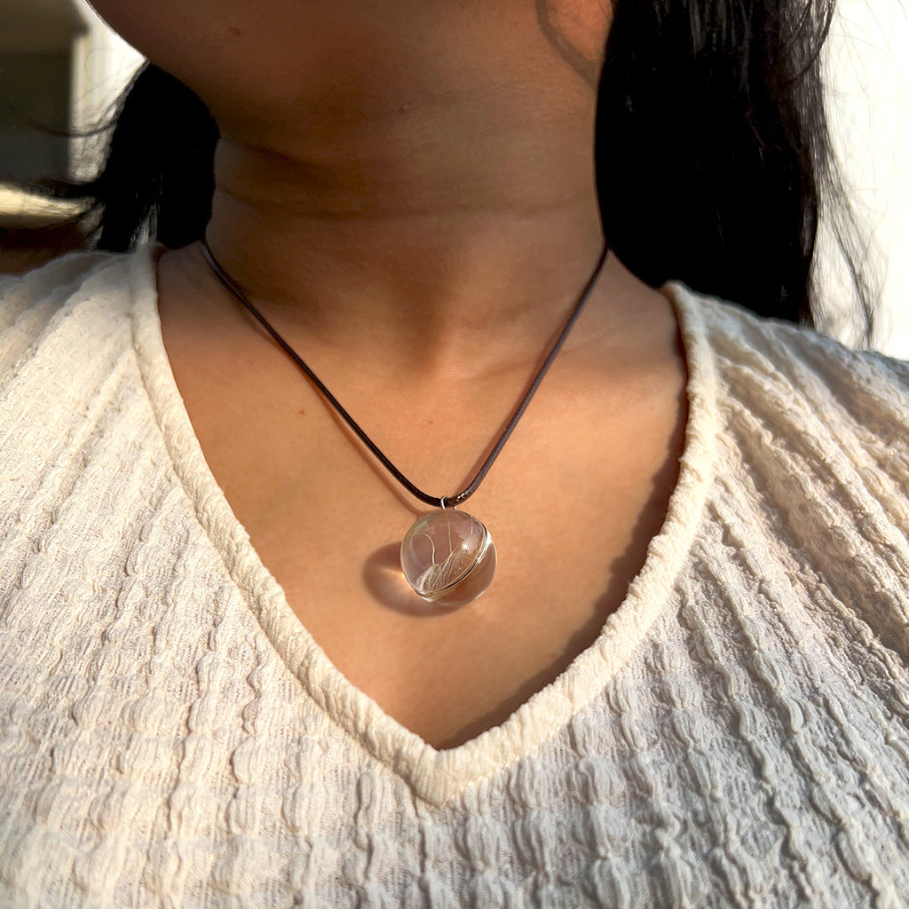 Twines of Magic Dandelion Real Seeds Necklace