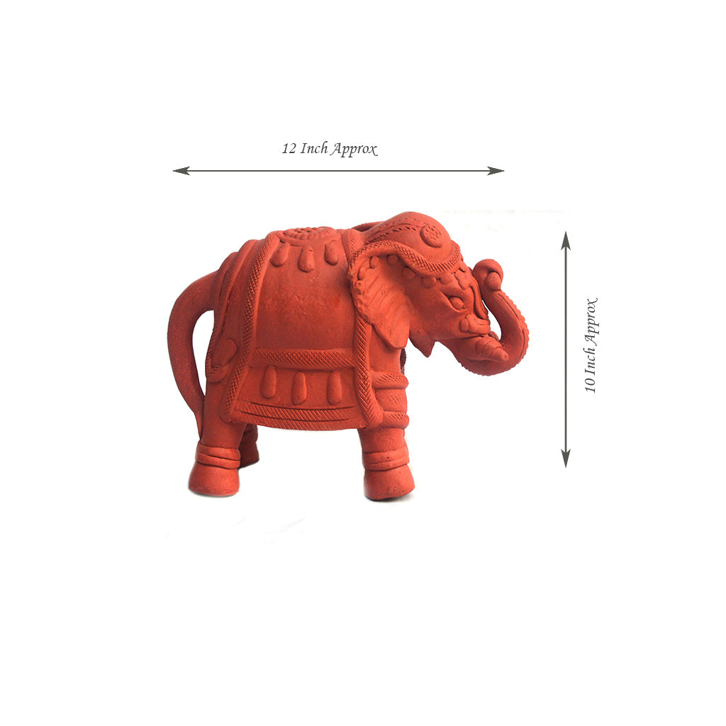 Decorative Terracotta Elephant Small Decor