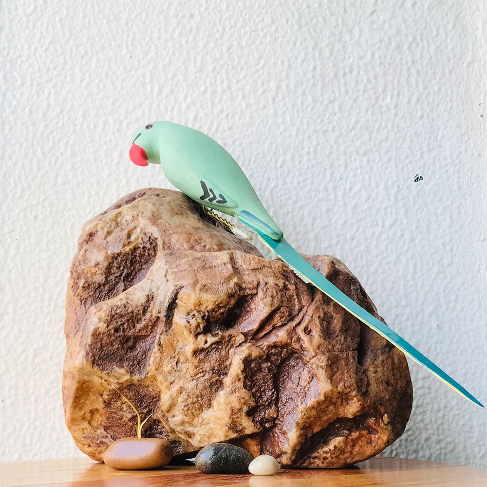 Exotic Indian Parakeet Stone Base Table Tops - myBageecha