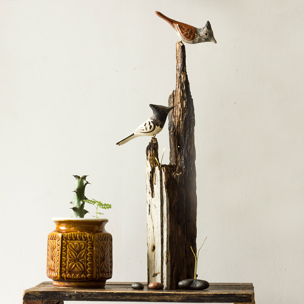 Exotic Paradise Flycatcher Wooden Base Table Tops - myBageecha