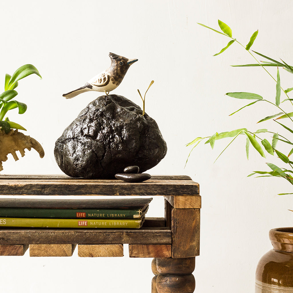 Exotic Paradise Flycatcher Stone Base Table Tops - myBageecha