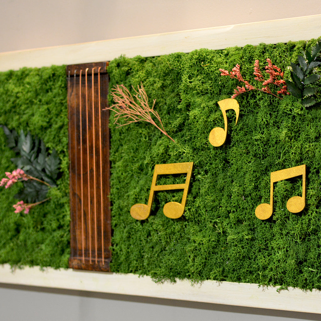 Eco-friendly handcrafted moss art