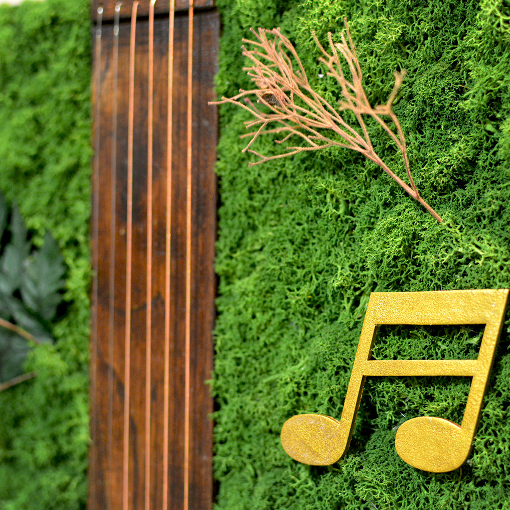 Sound of Music Preserved Moss Frame with White Wood - myBageecha