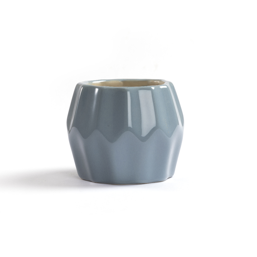 Mateo Ceramic Planter – Mysterious Grey – myBageecha