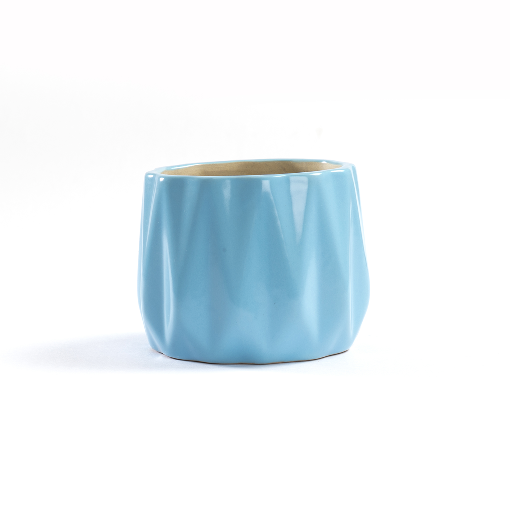 Maeve Ceramic Planter – Aspiring Blue – myBageecha