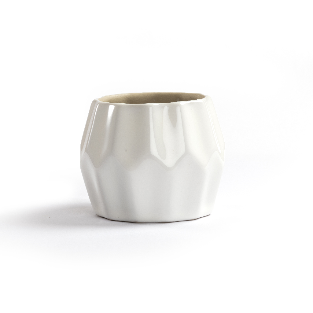 Mateo Ceramic Planter – Snow White – myBageecha