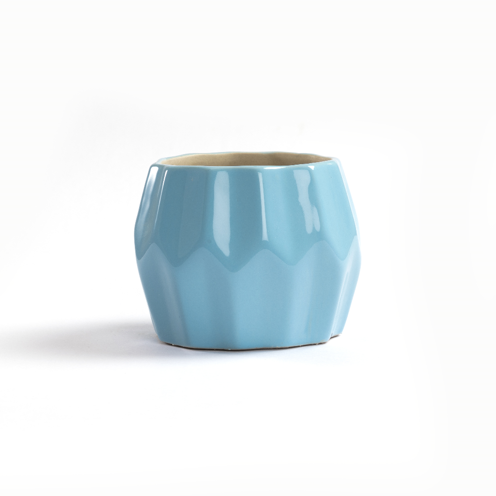 Mateo Ceramic Planter – Aspiring Blue – myBageecha
