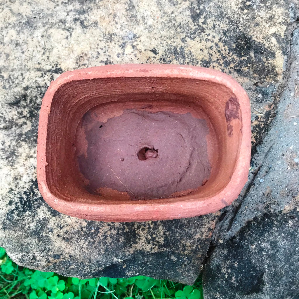 Set of 4 Rectangle Bonsai Terracotta Pots - myBageecha