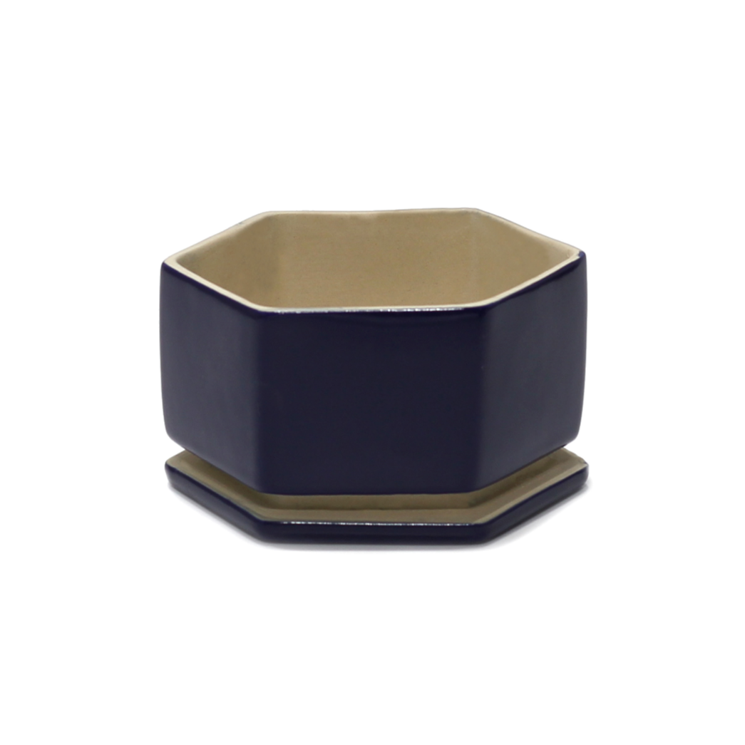 Meline Ceramic Planter – Sapphire Blue – myBageecha