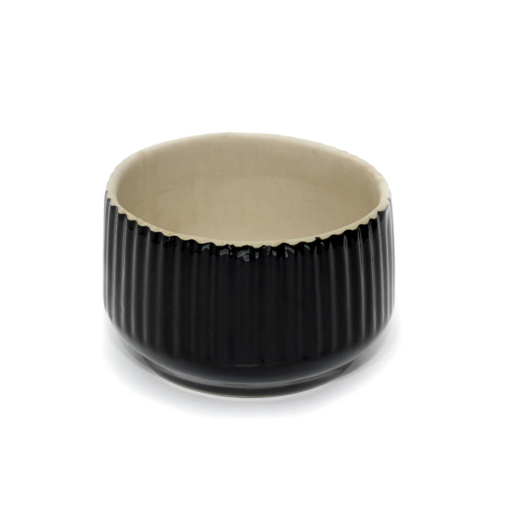Meira Ceramic Planter – Pitch Black – myBageecha