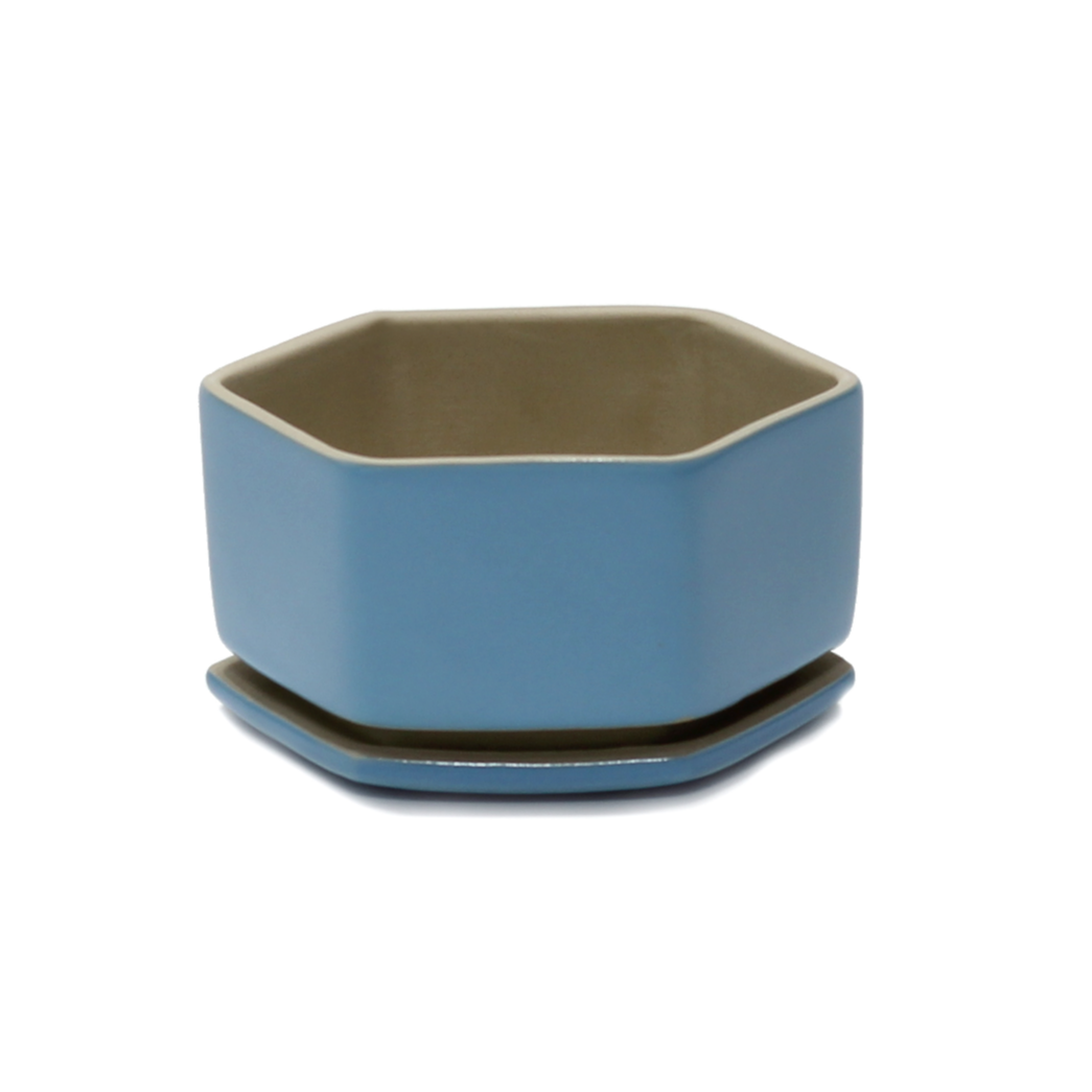 Meline Ceramic Planter – Aspiring Blue – myBageecha