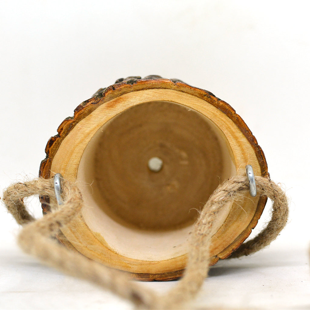 Timber Tambour Hanging Planter - myBageecha