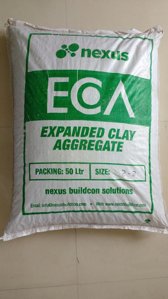 ECA balls mixed with potting media