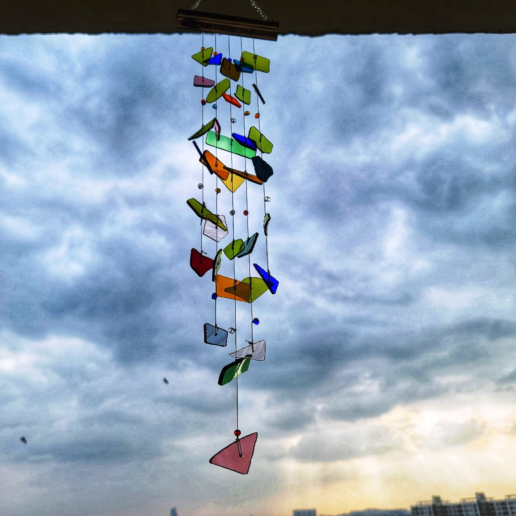 Happy Upcycled Windchime - myBageecha