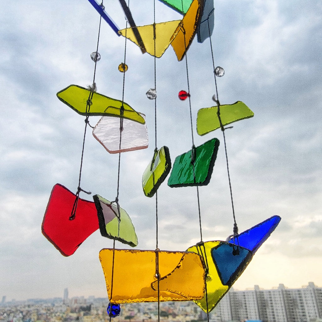 Happy Upcycled Windchime - myBageecha