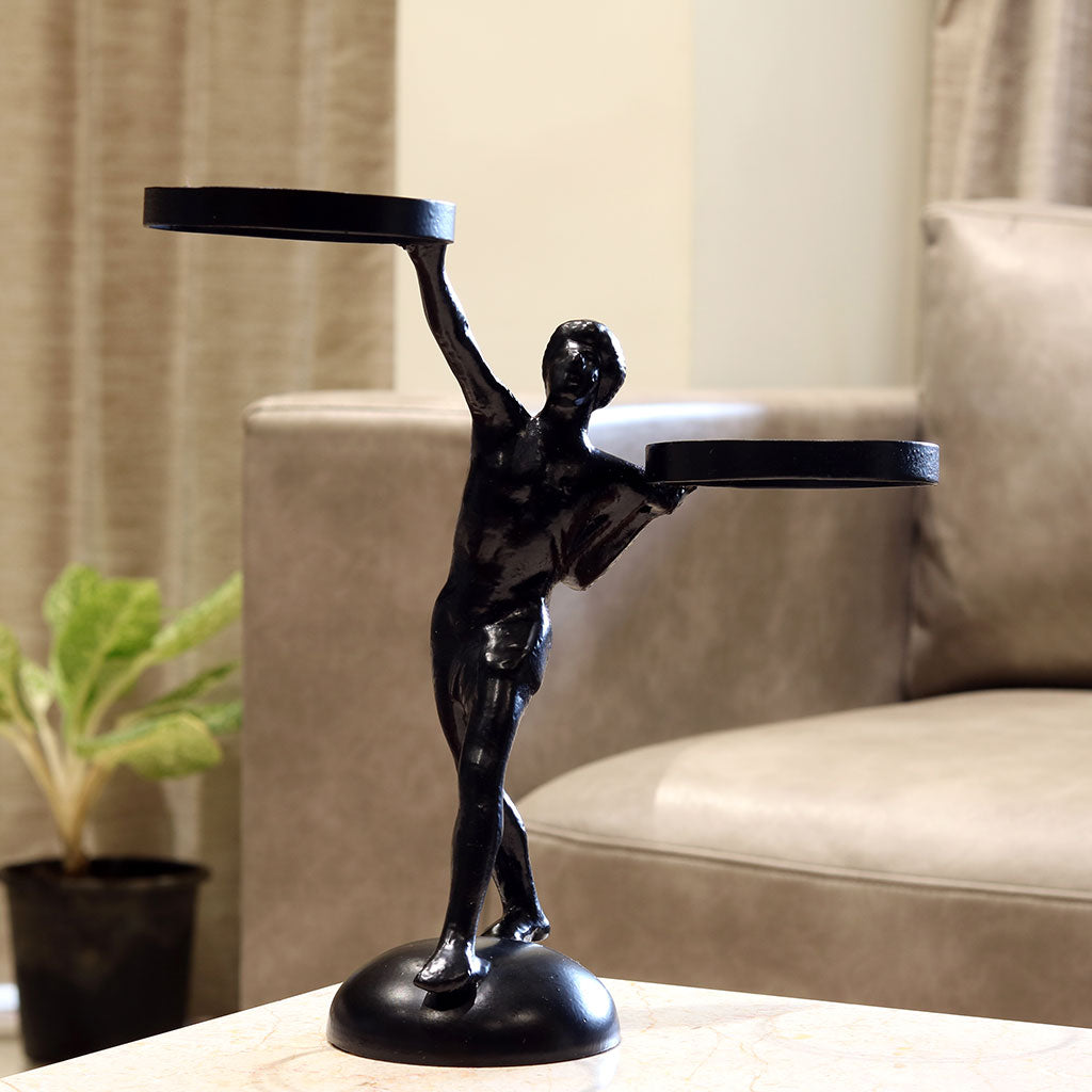 Human Sculpture Holding Pot Stand - myBageecha