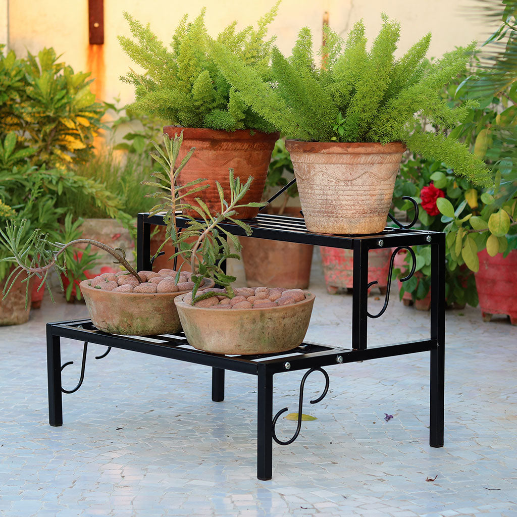 2 Tier Step Metal Stand - myBageecha