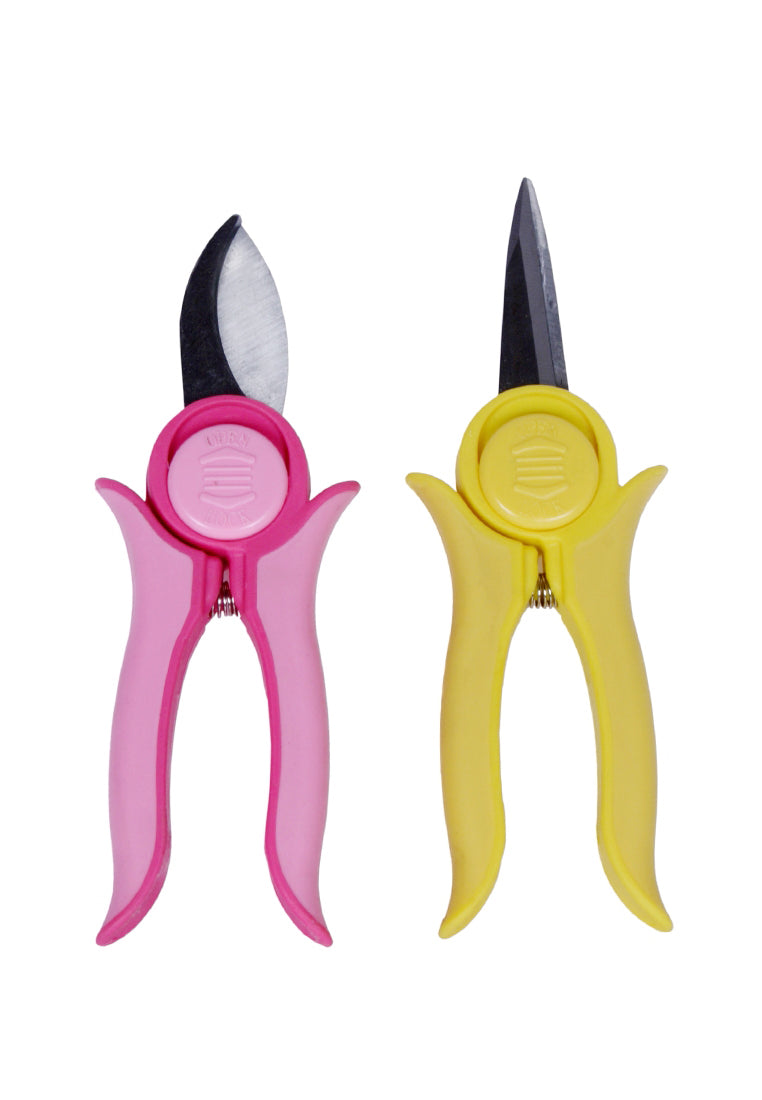 Yellow And Pink Mini Pruning Tool with colorful grip – myBageecha