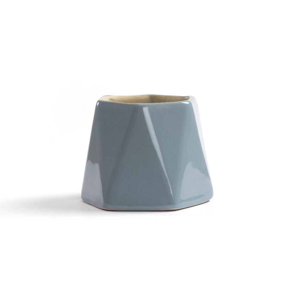 Mila Ceramic Planter – Mysterious Grey – myBageecha