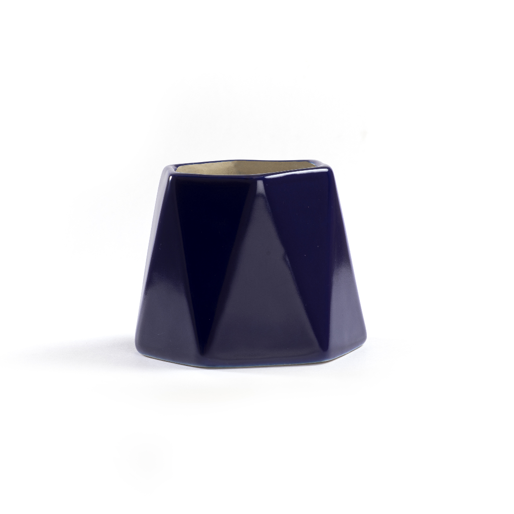 Mila Ceramic Planter – Sapphire Blue – myBageecha
