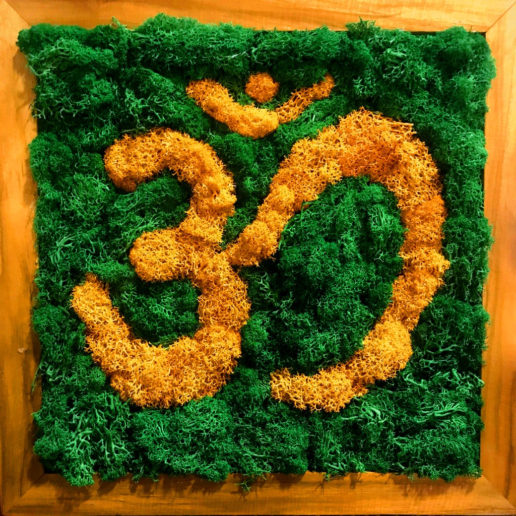 Spiritual moss décor symbolizing harmony