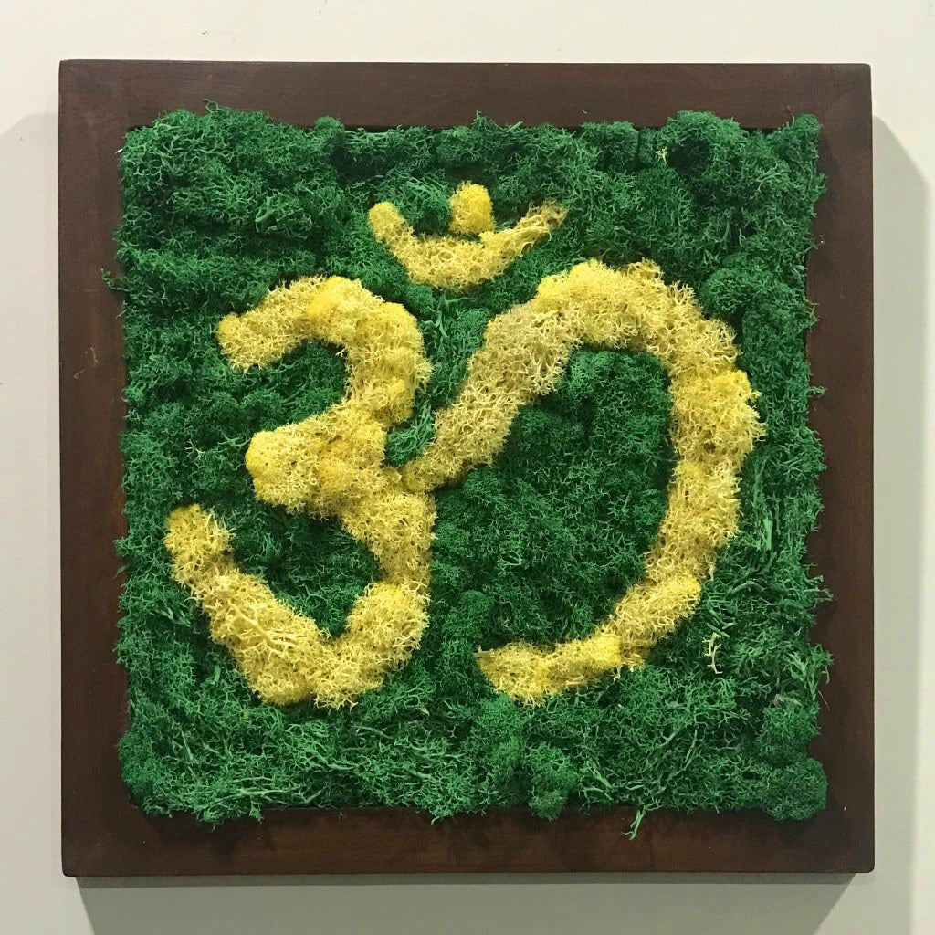 Calm green wall art for mindful interiors