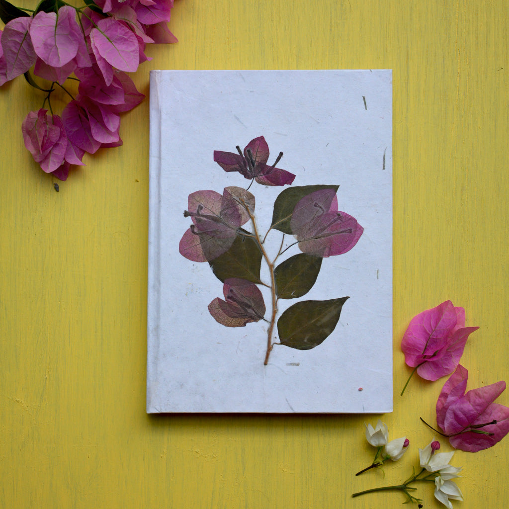 A Bougainvillea Memoir Pressed Flower Diary - myBageecha
