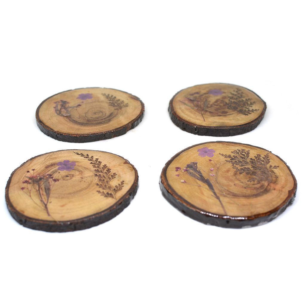 A Subtle Melody Dried Flower Coaster - myBageecha