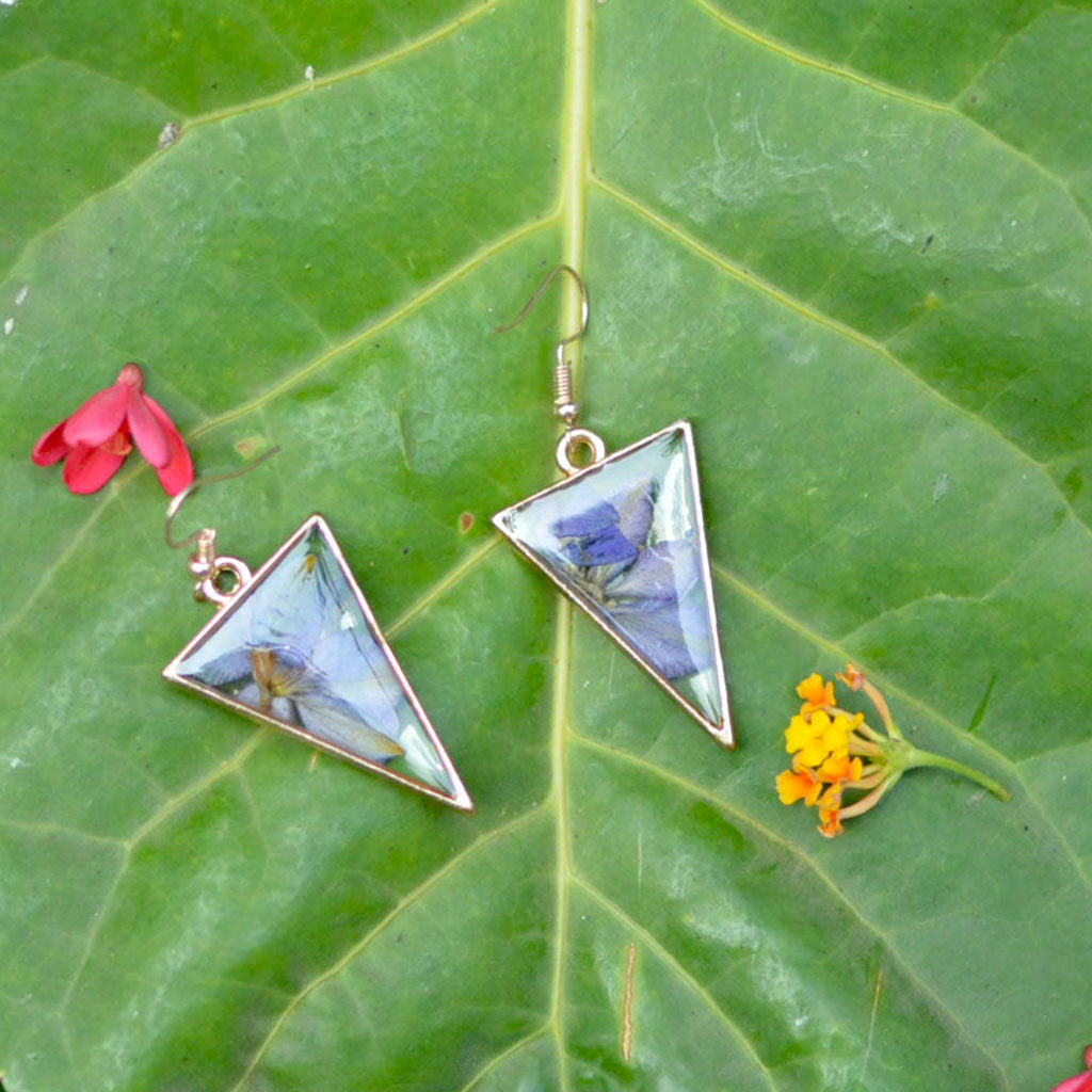 Alluring Lilacs Real Dried Flower Earrings - myBageecha