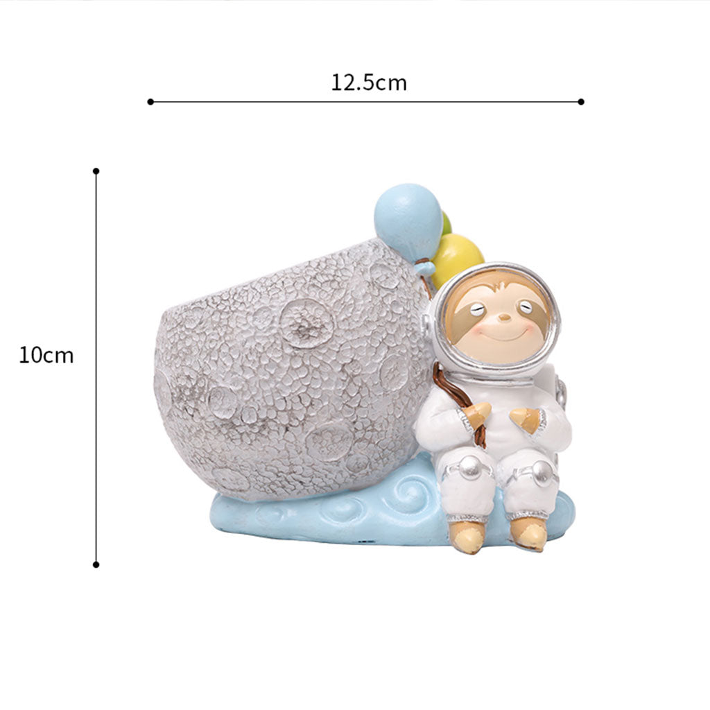 Astronaut Sloth Resin Succulent Pot - myBageecha