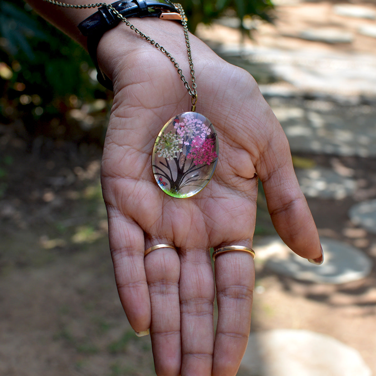 The Floral Pinks Tabletop Necklace Combo - myBageecha