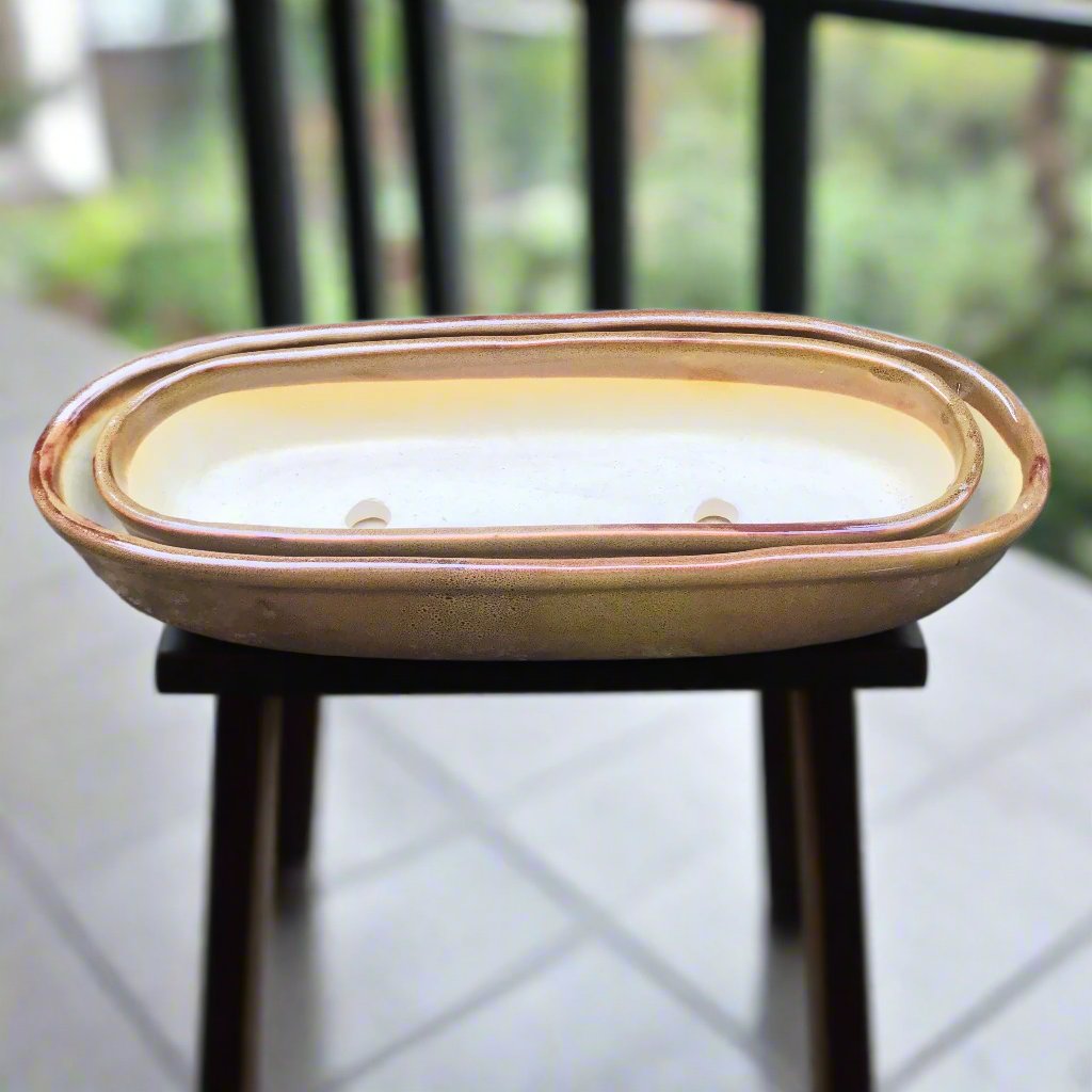 Set of 2 Chiselled Bonsai Tray – Knox Gold – myBageecha