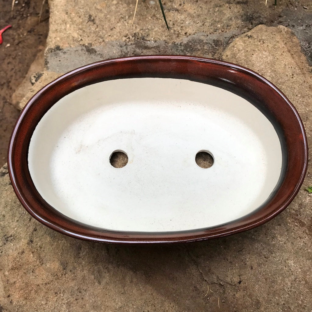 Bonsai Oval Ceramic Planter - myBageecha
