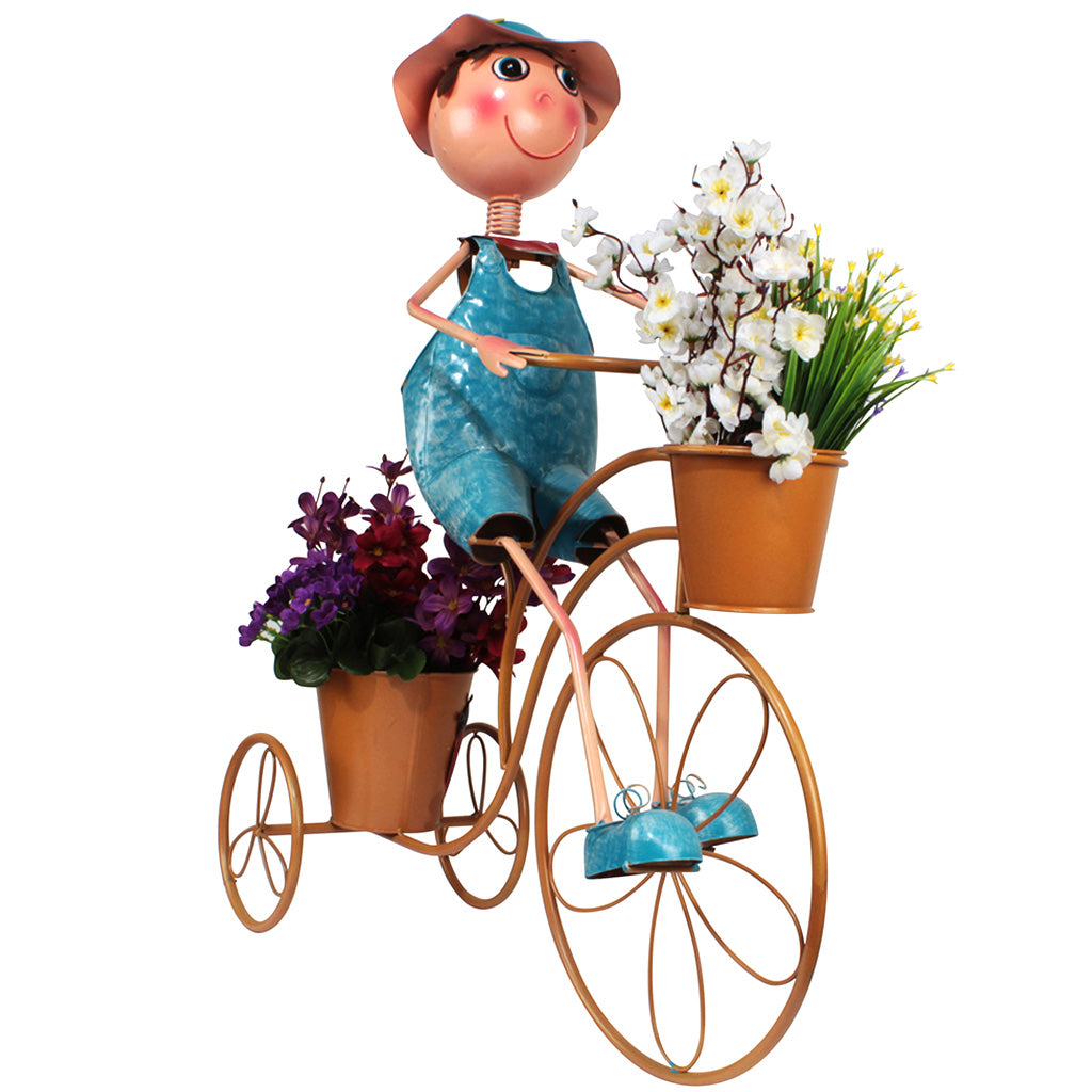 Boy on Bicycle With 2 Pots - myBageecha