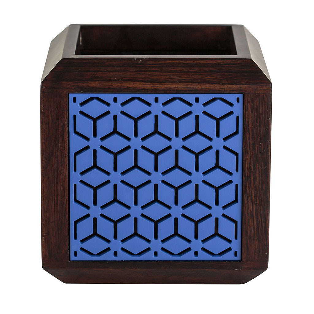 QUBO Boxy Handmade Wooden Indoor Planter Pot - myBageecha