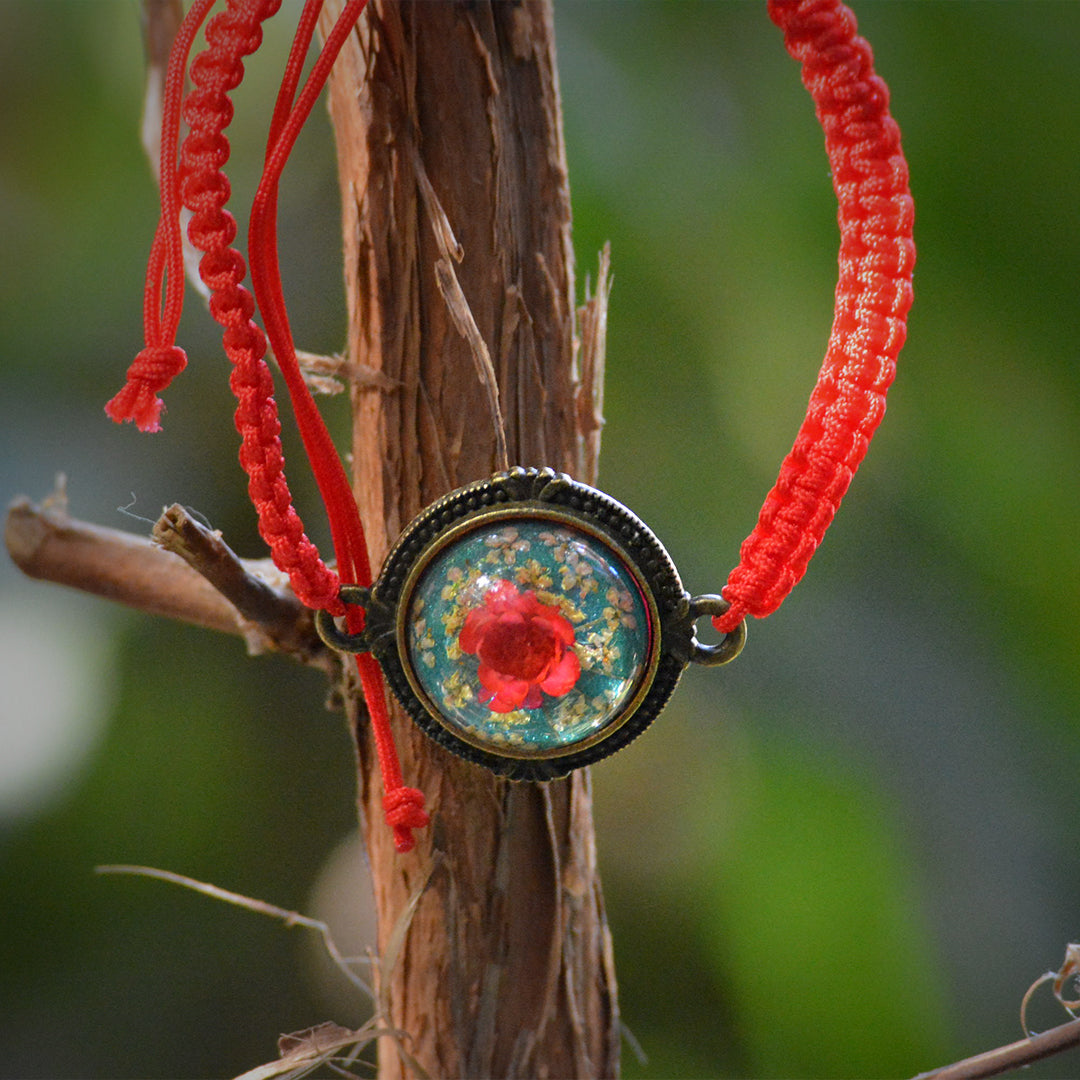 Cordial Cerise Real Dried Flower Bracelet - myBageecha