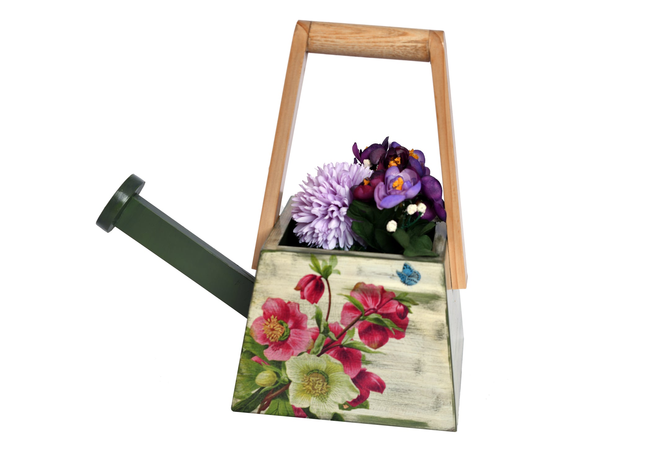 Watering Can Shaped Wooden Pot - myBageecha