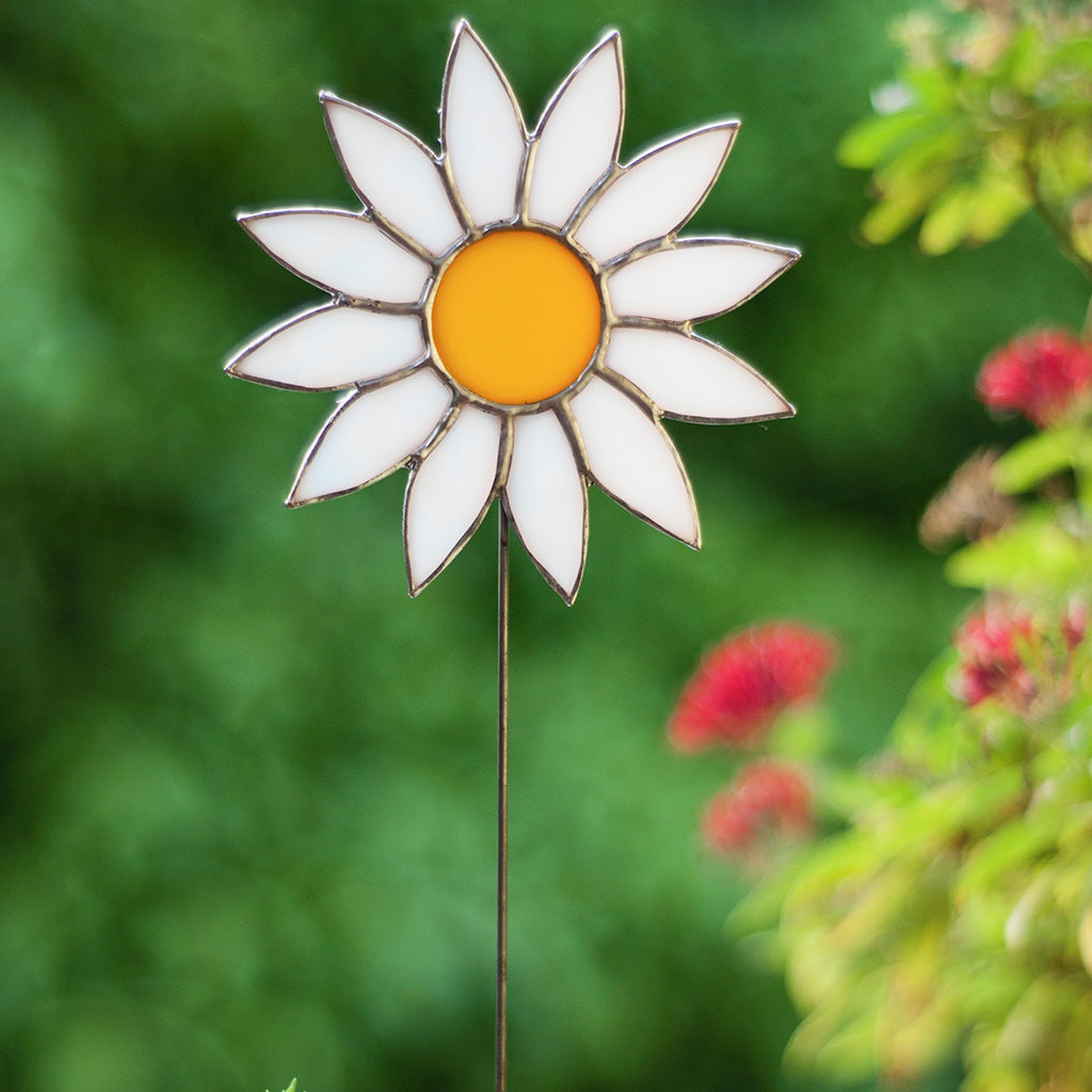 Stained Glass Daisy Garden Stick - myBageecha