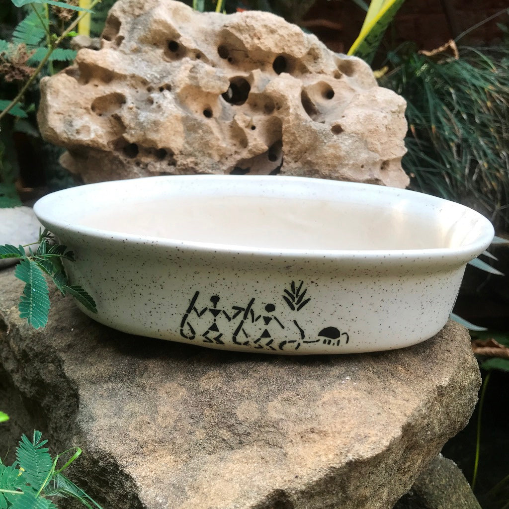 Designer Bonsai Ceramic Planter – Cream – myBageecha