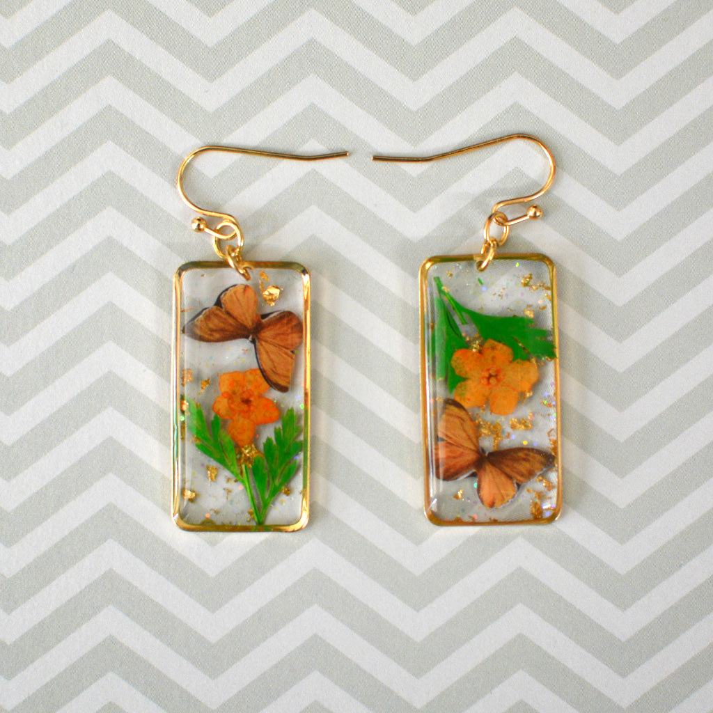 Fleeting Blossoms Real Dried Flower Earrings - myBageecha