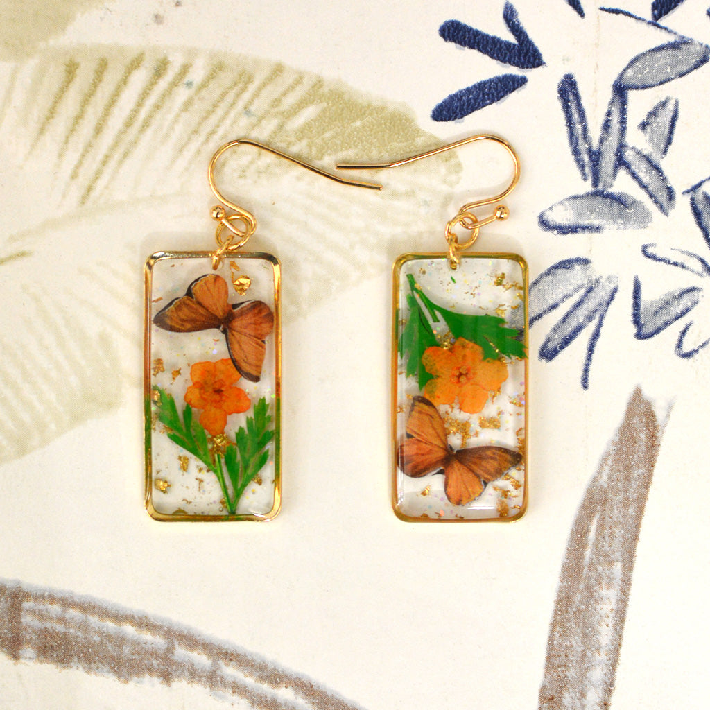 Fleeting Blossoms Real Dried Flower Earrings - myBageecha