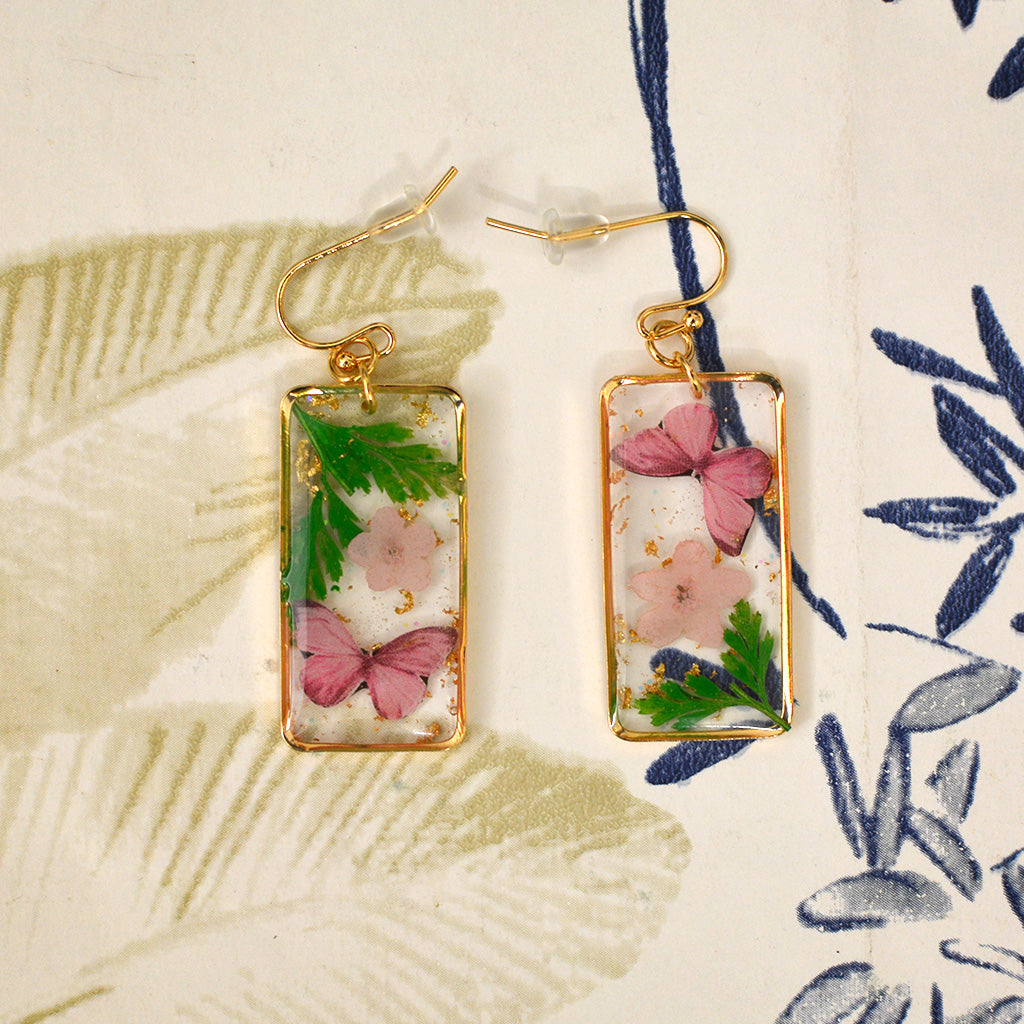 Fleeting Blossoms Real Dried Flower Earrings - myBageecha