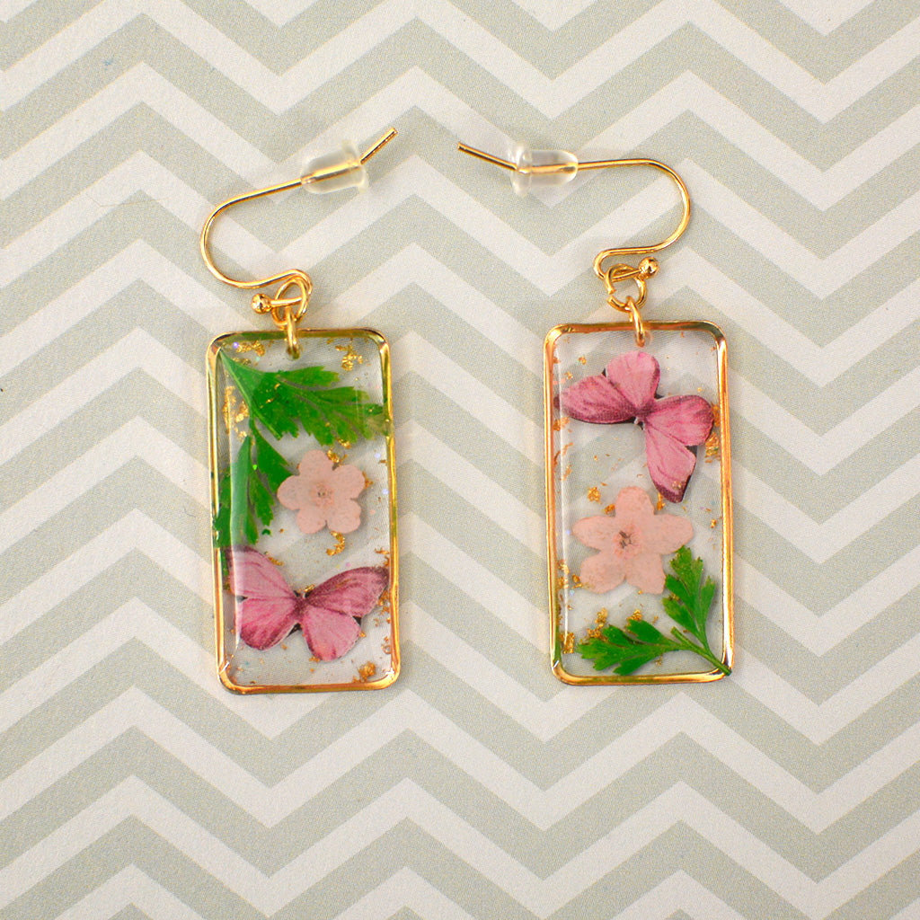 Fleeting Blossoms Real Dried Flower Earrings - myBageecha