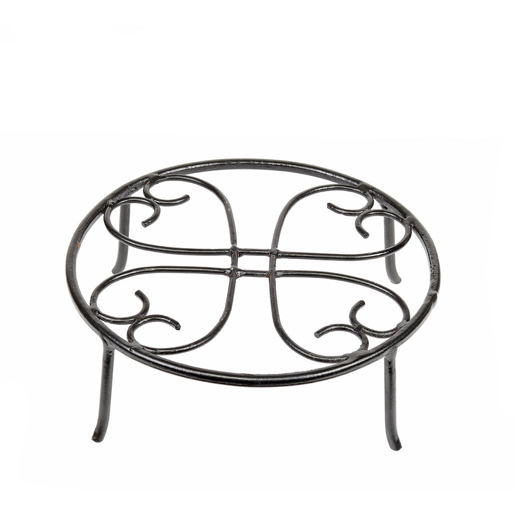 Floral Wrought Iron Small Planter Stand- myBageecha