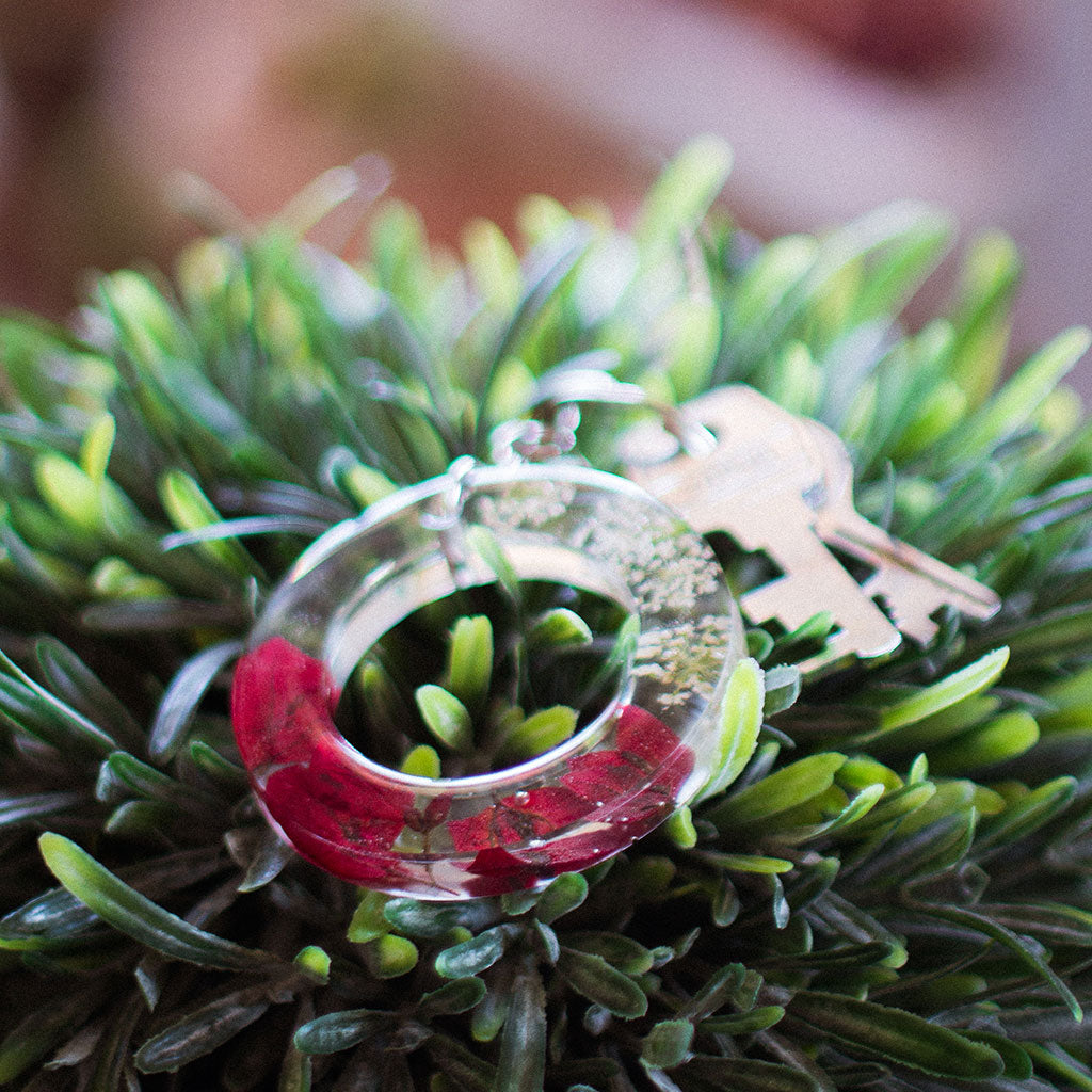 Floral Fraction Keychain - myBageecha