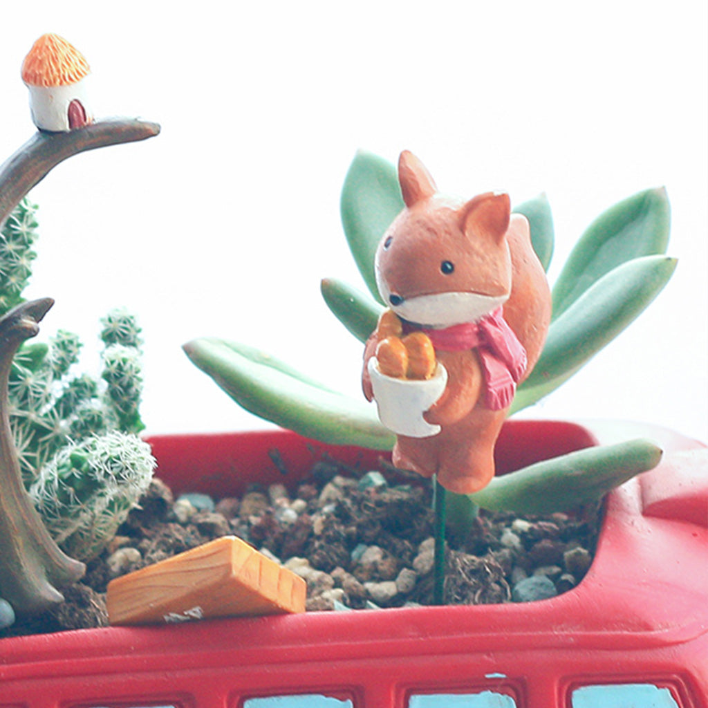 Cute Fox Resin Garden Stick (Set of 2) - myBageecha
