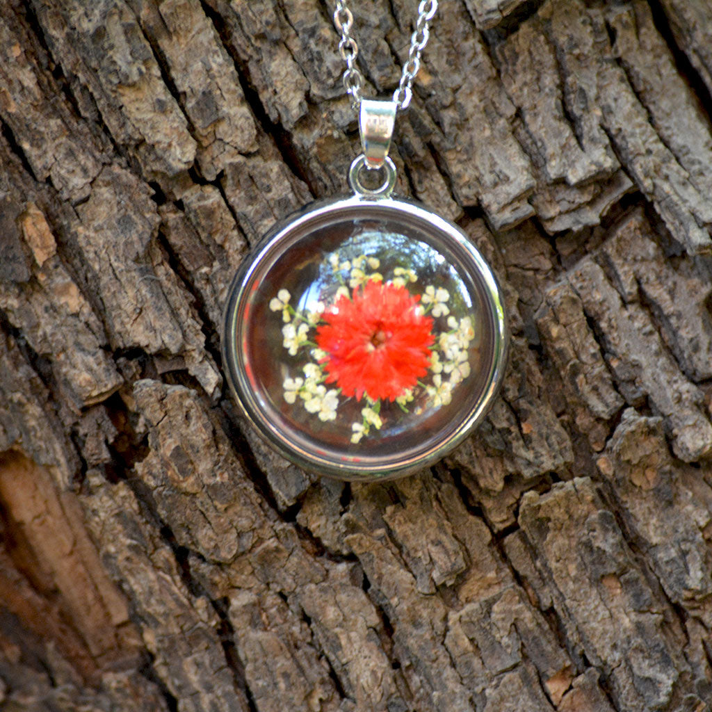 Fragrant Vigour Real Dried Flower Necklace - myBageecha