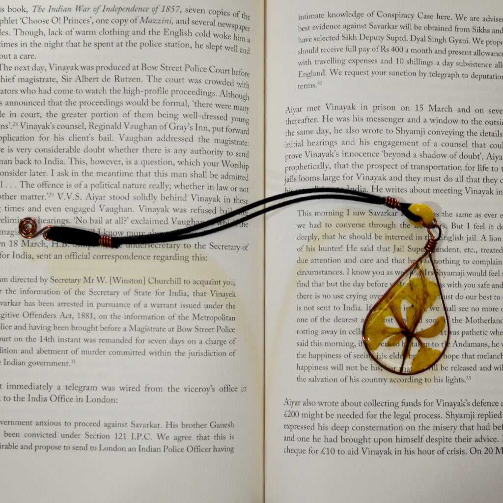 Golden Gulmohar Bookmark - myBageecha