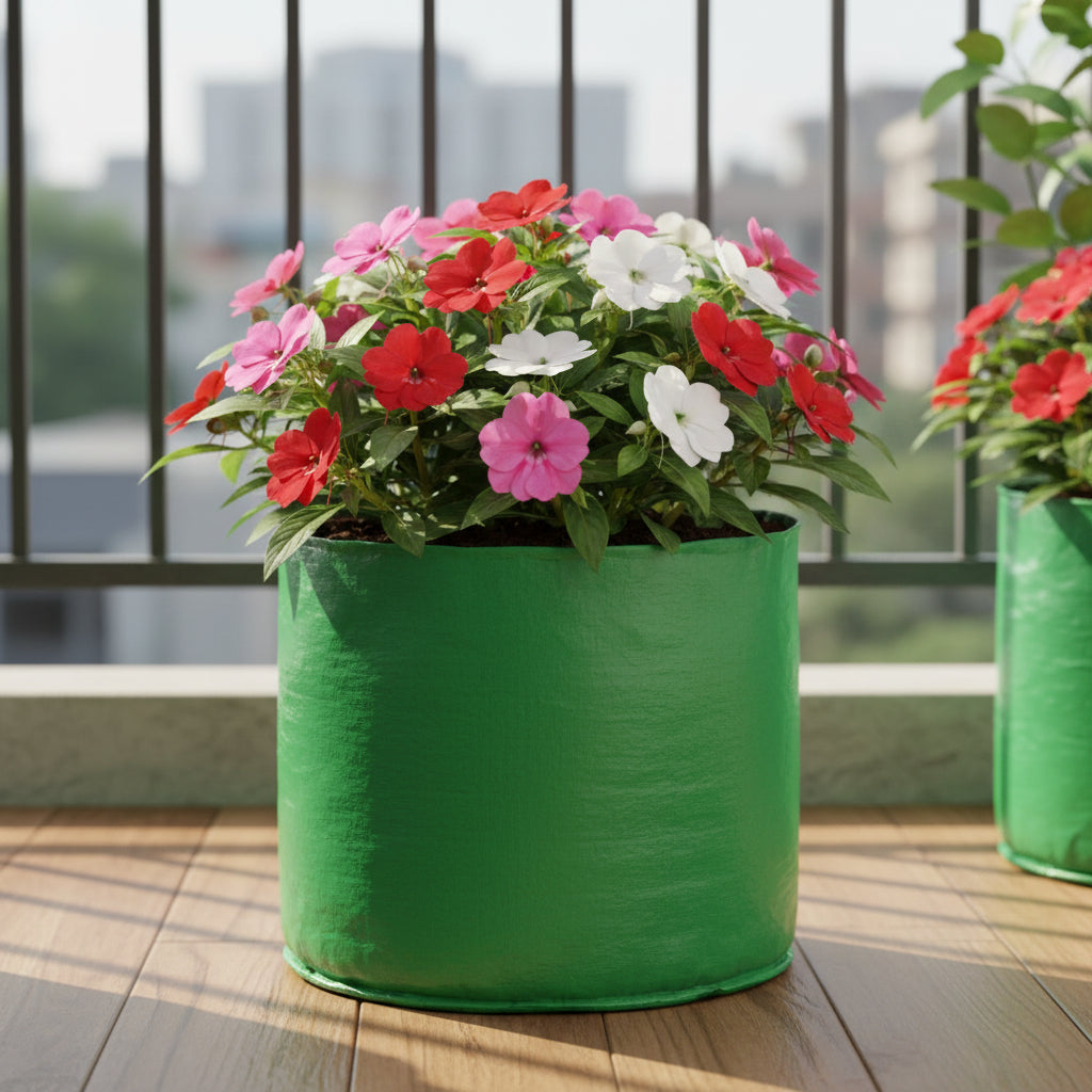 HDPE UV Grow Bag 15 x 15 Inch Circular (Root Vegetables) – myBageecha